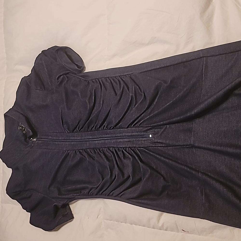 Dark denim mini dress